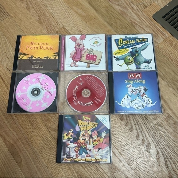 Disney CD Bundle Piglet Monsters Inc 101 Dalmatians Lion King Christmas - Picture 2 of 7